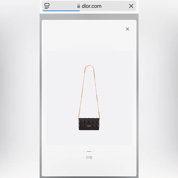 Authentic Black Dior Caro Pouch with Chain (only wore once!) - Picture 6 of 17